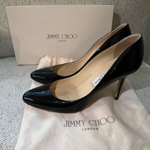 Jimmy Choo Black Patent Leather Pumps